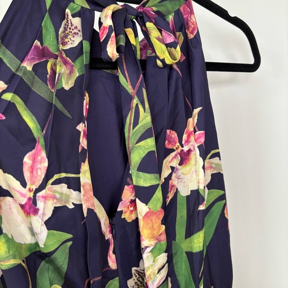 Karen Millen The Atelier High Neck Sleeveless Floral Jumpsuit Size 14 - Picture 6 of 10